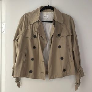 Club Monaco cropped trench coat